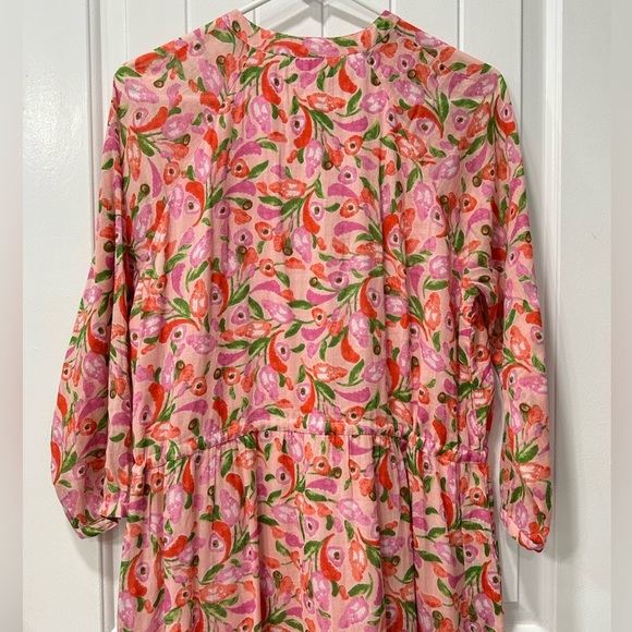 Banjanan Bazaar Organic Cotton Maxi Dress in Mini Bloom Rose - Picture 15 of 16